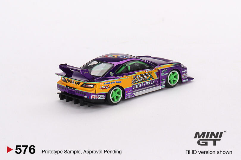 Mini GT - LB-Super Silhouette Nissan S15 SILVIA #555 2022 Formula Drift Japan Blister